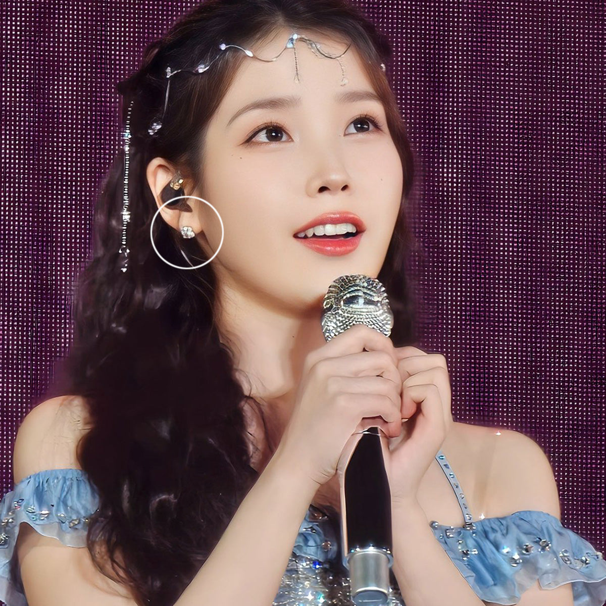 Princess Cut Moissanite Halo Stud Earrings (2 ct. tw.) in 18K Gold Vermeil