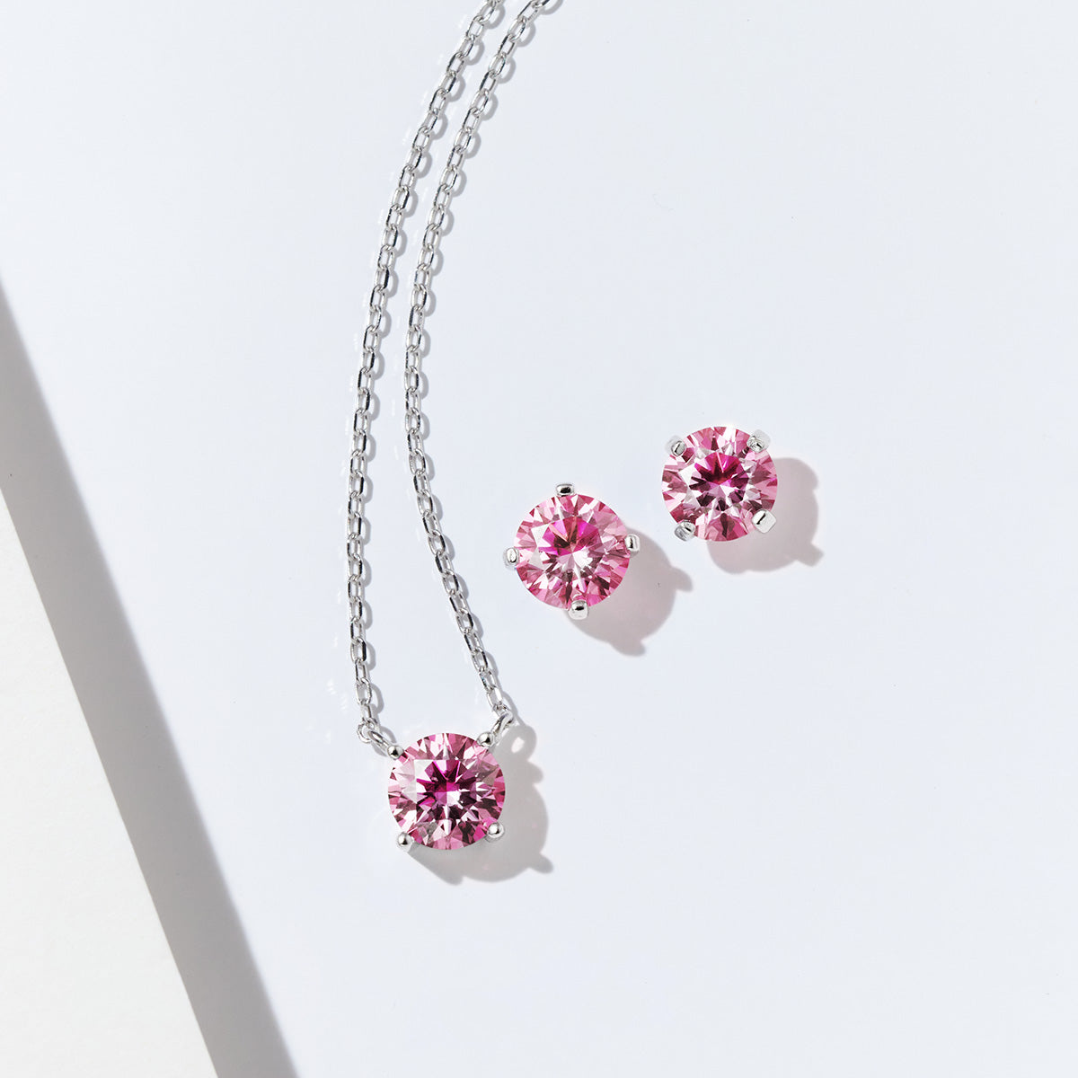 4-Prong Round Cut Moissanite Stud Earrings (2 ct. tw.) in 18K Gold Vermeil (3 Colors)